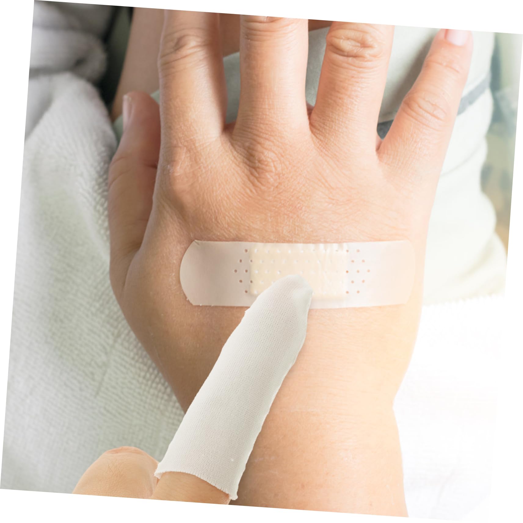 ERINGOGO 200pcs Cotton Finger Protectors Cut-Resistant Glove Liners Fingertip Protectors for Home Store Protection