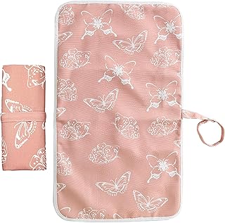 Wendergo Portable Nappy Changing Mat Baby Travel Change Mat Foldable Diaper Pad, 60 x 35 cm, Waterproof, Wipe Clean, Lightweight, Perfect for On The Go and Home, Newborns Essentials (Pink)