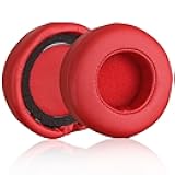 Replacement Earpad Ear Cushion Pads Compatible with Beats Mixr On-Ear Headphones (Red)