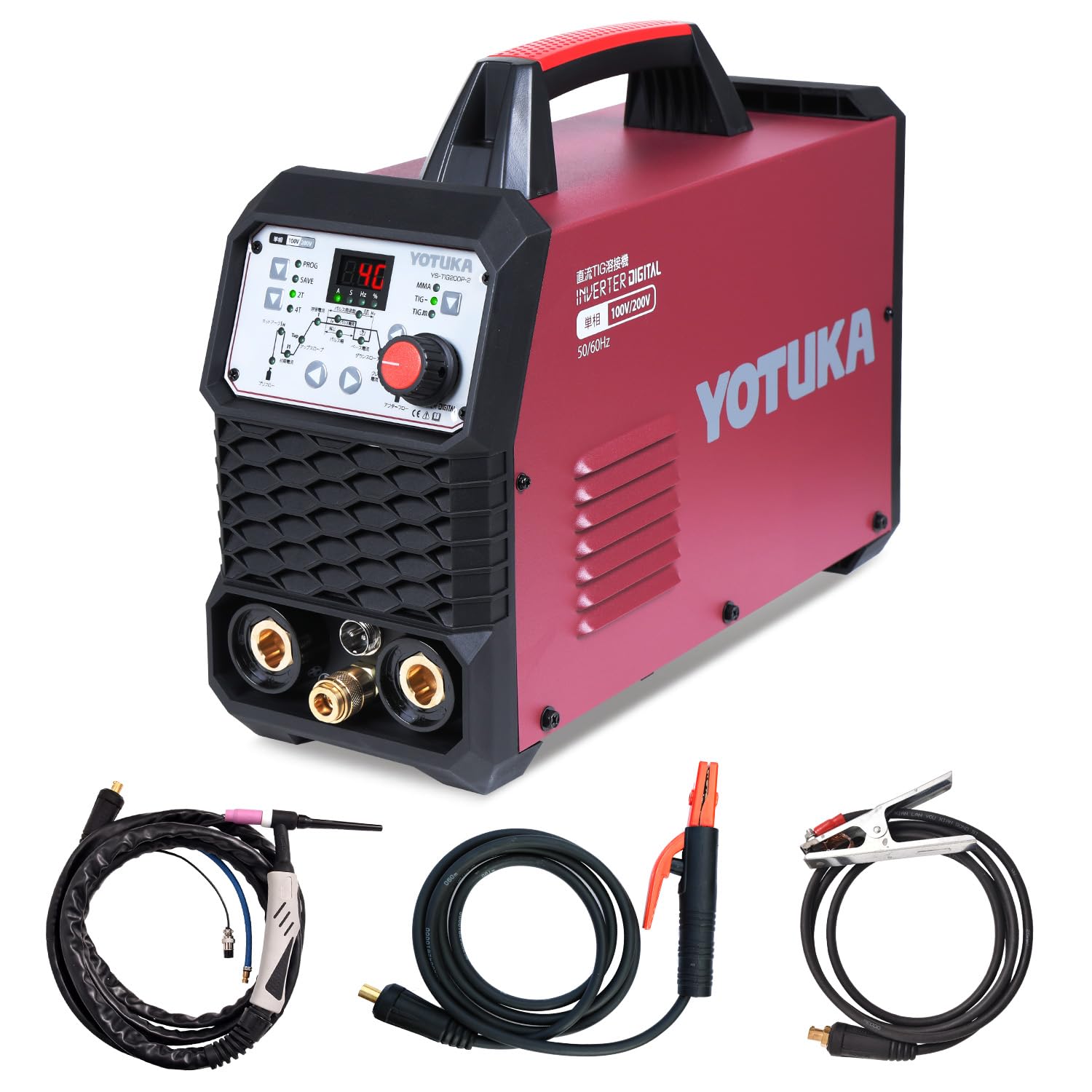 100V/200V、50Hz/60Hz兼用直流インバーターノンガスワイヤー溶接機 100V/200V、50Hz/60Hz兼用直流インバーターノンガスワイヤー