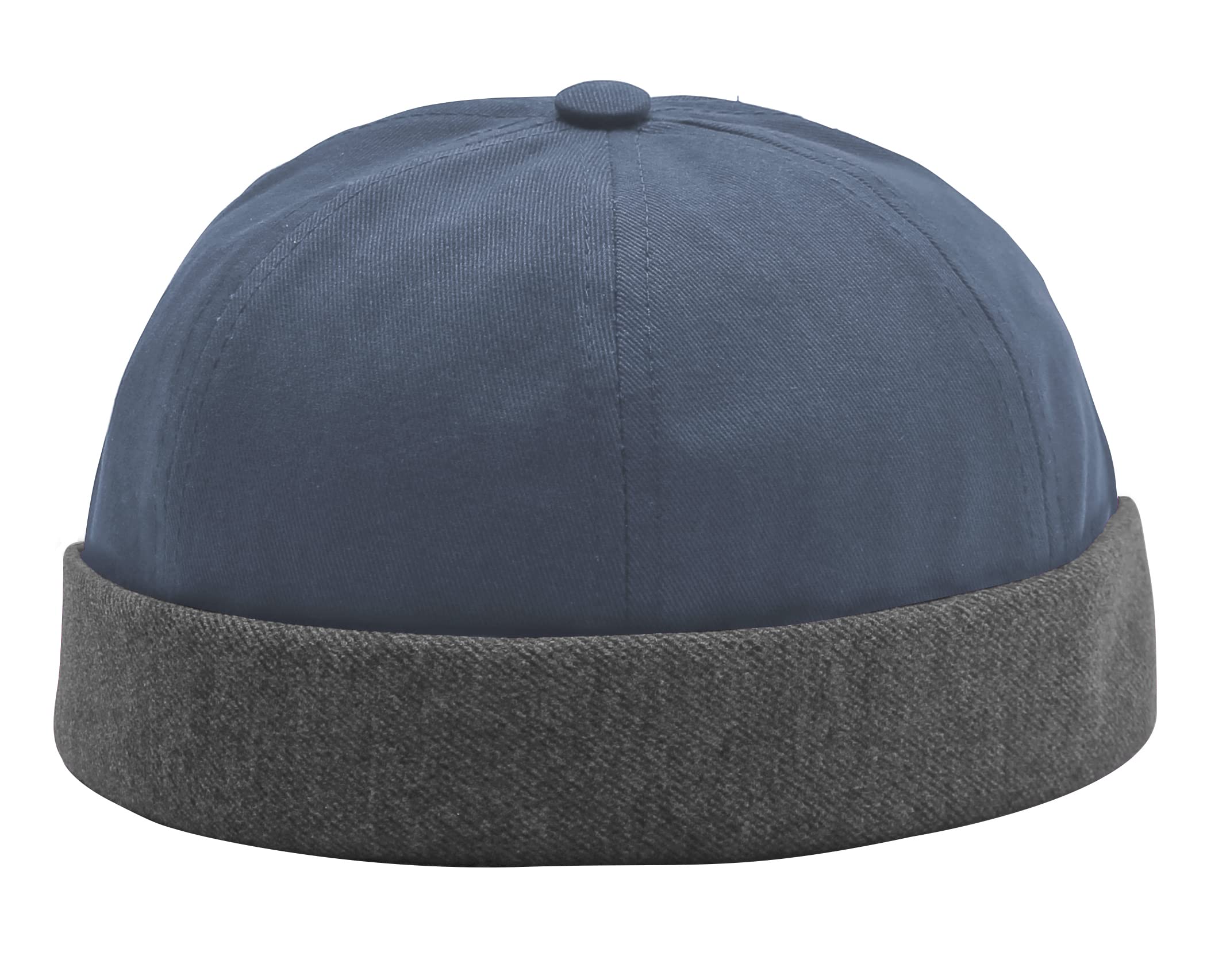 TESOONTESOON Unisex Cotton Brimless Beanie Hat Adjustable Trendy Skull Cap Sailor Cap