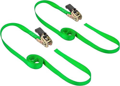 Vista 14 de PowerTye MFG - Correas de trinquete sin fin, sin ganchos, correas de amarre prémium para motocicleta, kayak, camión y remolque con diseño de bucle