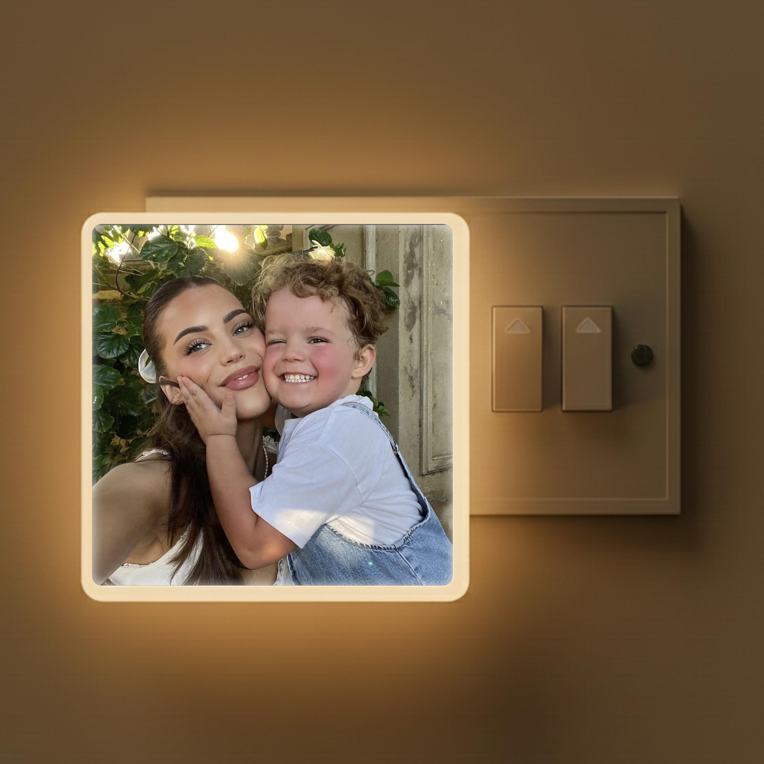 Custom Mom and Baby Photo LED Night Light, Plug-in AC Powered – Personalized Picture Lamp for Mother, Unique Mother’s Day Birthday Gift for Mom from Kids, Decorative Lamp for Bedroom-image-42