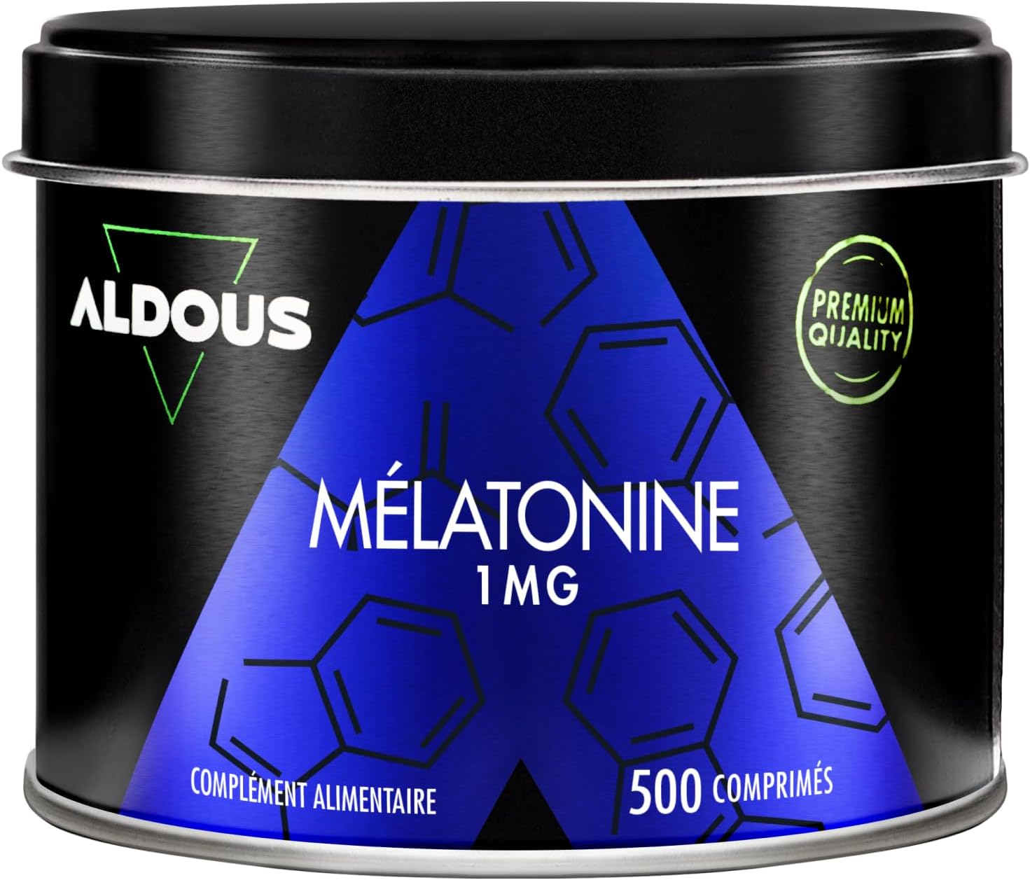 Melatonin 1mg – 500 Nights (+ 16 Months) – Pure Melatonin – For Sleep