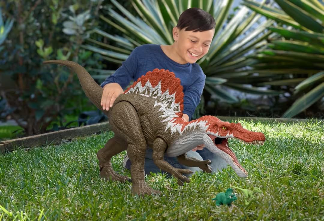 Figura Super Colosal de Spinosaurus del Mundo Jurásico de Mattel