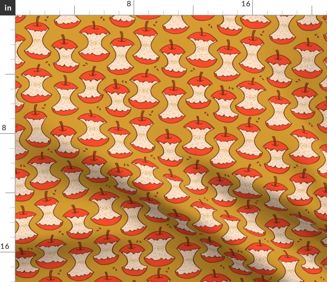Spoonflower Fabric - Fruit School Teacher Printed on Petal Signature Cotton Fabric Fat Quarter - Sewing Quilting Apparel Crafts Decor
