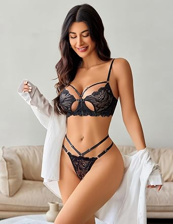 Avidlove Underwire Lingerie for Women Sexy Lace Underwear Lingerie Sets