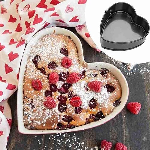 Miniatura 5 de ASkinds Juego de 3 moldes para tartas de acero al carbono, molde desmontable para tartas de queso desmontable con cerradura (negro)