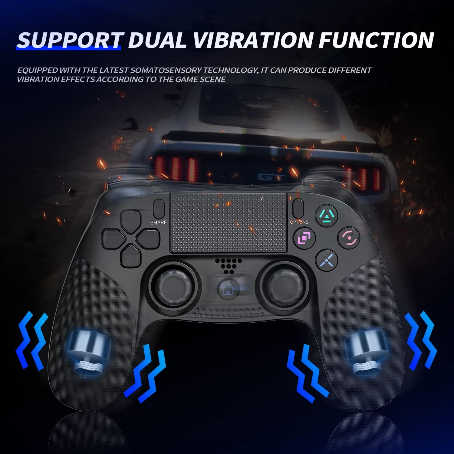 Controller with dual vibration function