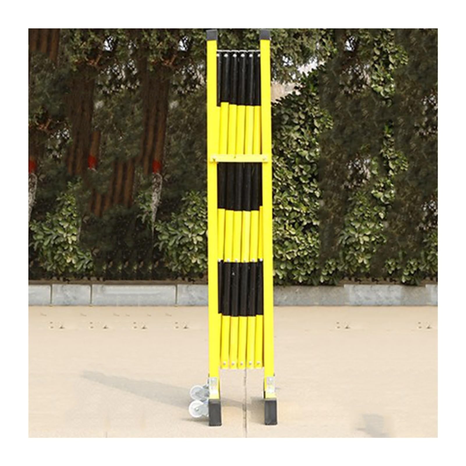 Barrière de sécurité rétractable et Portable - Clôture routière Pliable sur Roues pour Une sécurité et Une Protection accrues des chemins, écoles, fermes et événements