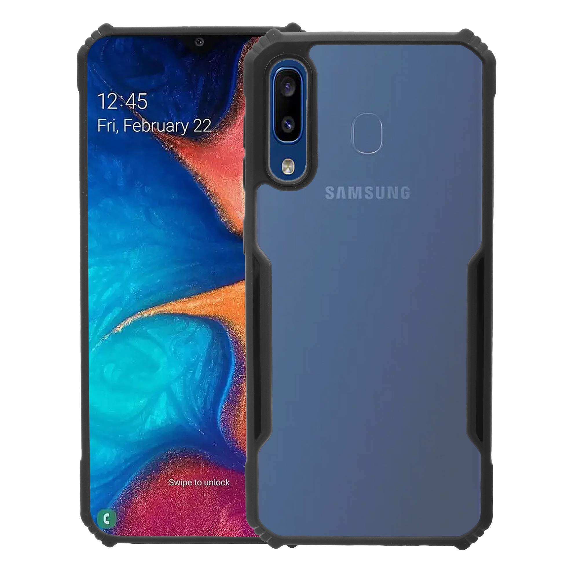 LIRAMARK Silicone Soft Back Cover Case for Samsung Galaxy A20 / A30 / M10s (Black) — Amazon image 8
