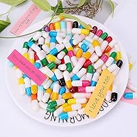 Vista 5 de Pastillas de mensaje de cápsula en botella, 110 píldoras de amor lindas para cumpleaños, Navidad, aniversario, día de San Valentín, relaciones
