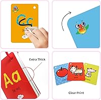 Vista 2 de Tarjetas de memoria ABC para niños, imágenes del alfabeto, imágenes de palabras de preescolar, tarjetas de aprendizaje de jardín de infantes, regalo