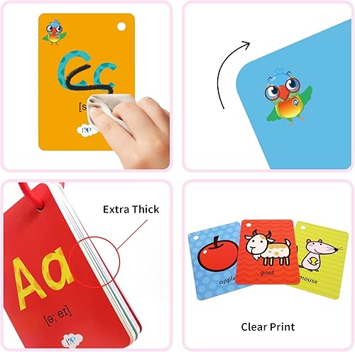 Miniatura 2 de Tarjetas flash ABC para niños, imágenes del alfabeto, imágenes de palabras preescolares, tarjetas de aprendizaje de jardín de infantes para niños,