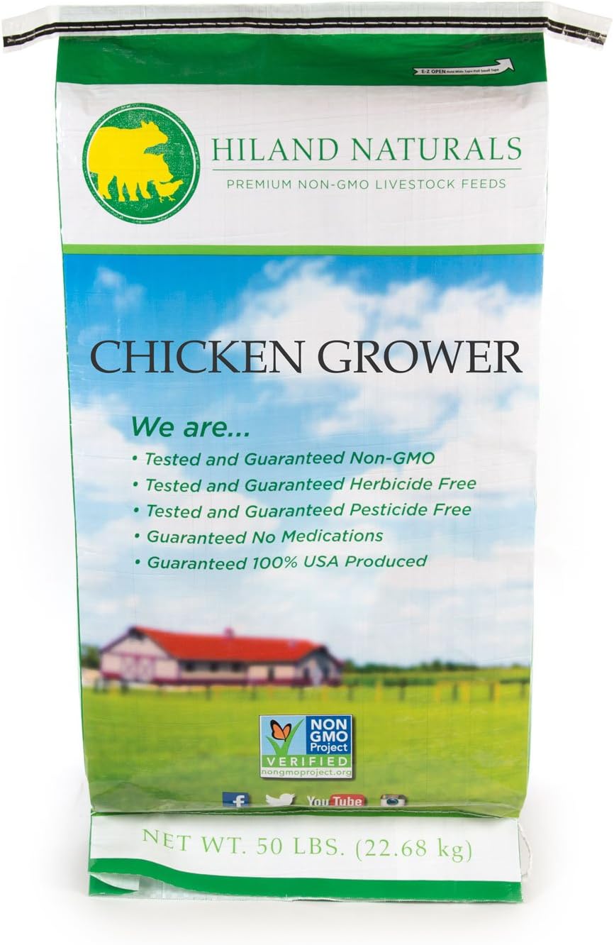 50lb Bag Non-GMO Chicken Grower Shipping Included