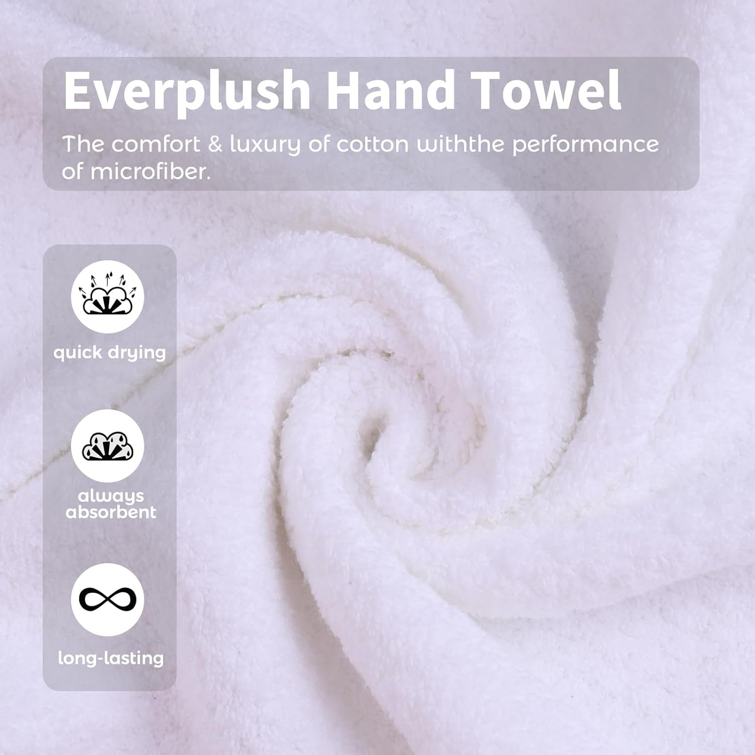 4-Piece Hand Towel Set: Extra Soft, Highly Absorbent & Quick-Drying – Suitable for Bathroom