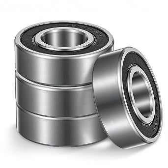 4 PCS Bearings 5/8" ID x 1-3/8" OD x 0.433" Thick Double Rubber Seals and Pre-Lubricated Deep Groove Ball Bearing Go Kart 99502h Bearing Roller Bearings Mower Spindle BearingsGo Kart for Wheels