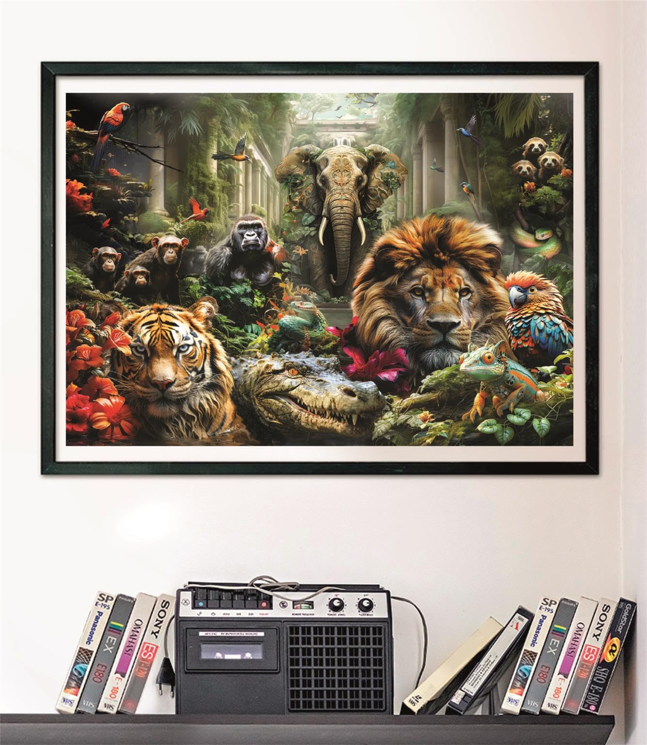 Clementoni - Puzzle For Adults 1000 Pieces, HQC Mystic Jungle - Compact Box, Made In Italy, 39987