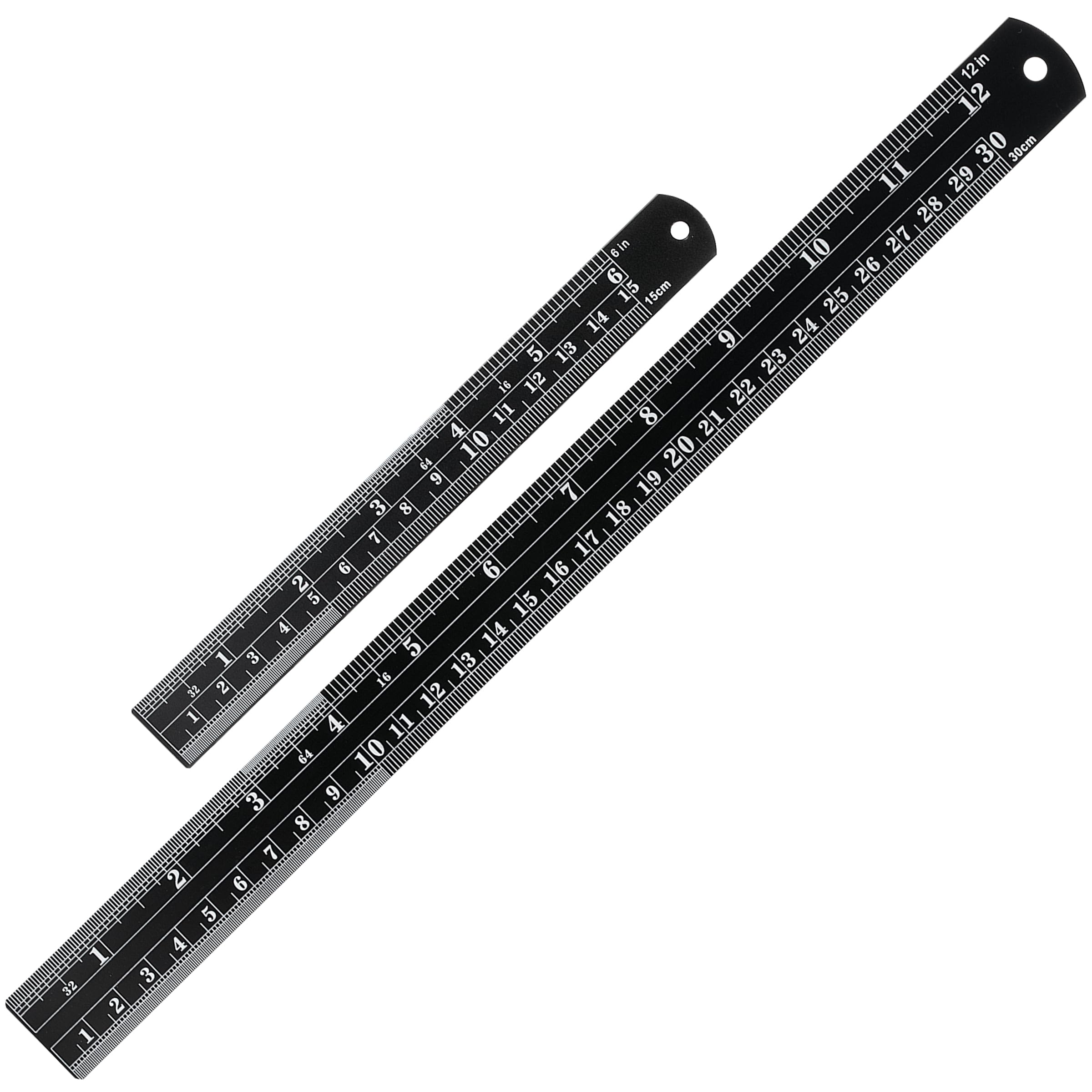 Mr. Pen- Steel Rulers, 2 Pcs, 6
