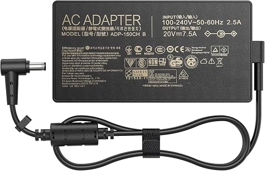 150W AC Charger Compatible with Asus TUF Gaming A15 A17 F15 F17 FX505 FX566 FX705 FX86 FX95 FX506 FA506 FX706 ROG Strix G ...