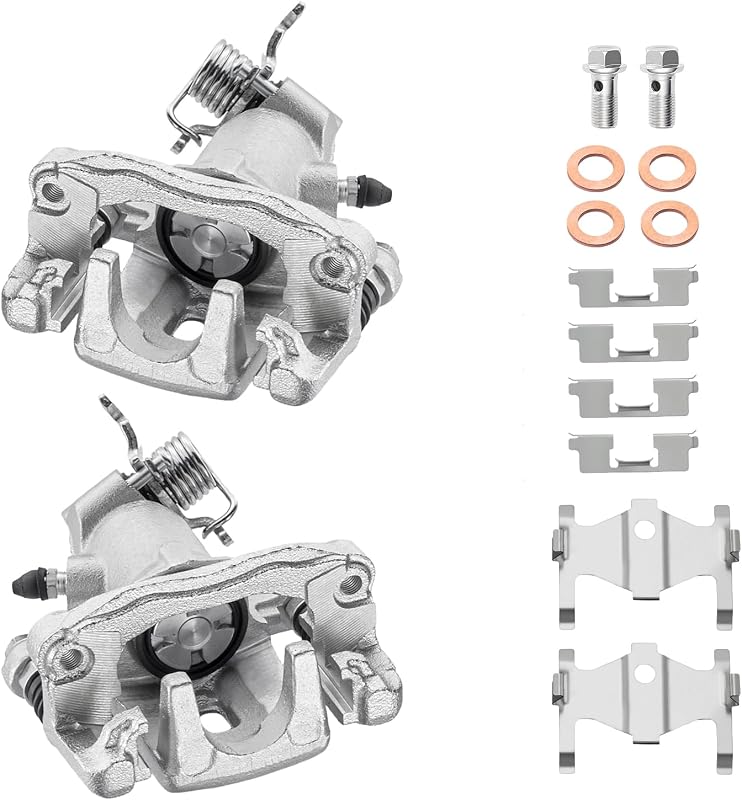 Pinças de freio a disco traseiras BDFHYK 19-B3303 e 19-B3302 para Hyundai Elantra, Tiburon e Kia Spectra – 2 unidades
