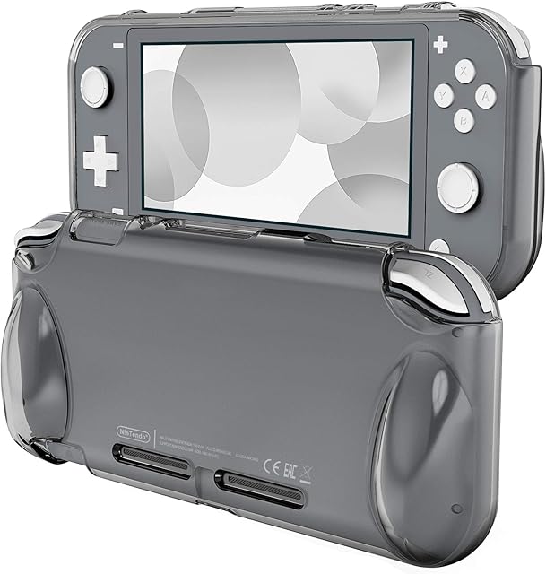 JETech Etui na Nintendo Switch Lite 2019, Antypoślizgowe Silikonowe Etui Ochronne z Amortyzacją i Ochroną Przed Zarysowaniami (Szary)