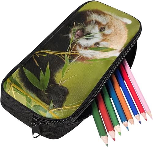 Miniatura 5 de Mochila escolar para niñas y niños con lonchera y estuche para lápices, cómoda mochila acolchada ligera con panda rojo, juego de mochila para niños,