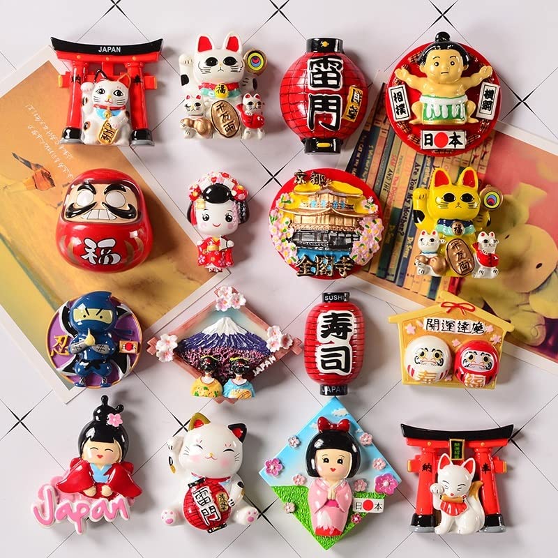 Monte Fuji Giappone magnete frigorifero 3D viaggio souvenir frigorifero decorazione magnetica Sticker Craft Collection