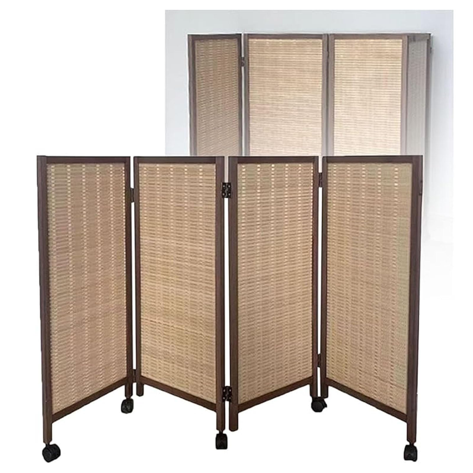 Biombo corto plegable de 4 paneles con bloqueo de luz para guarderías