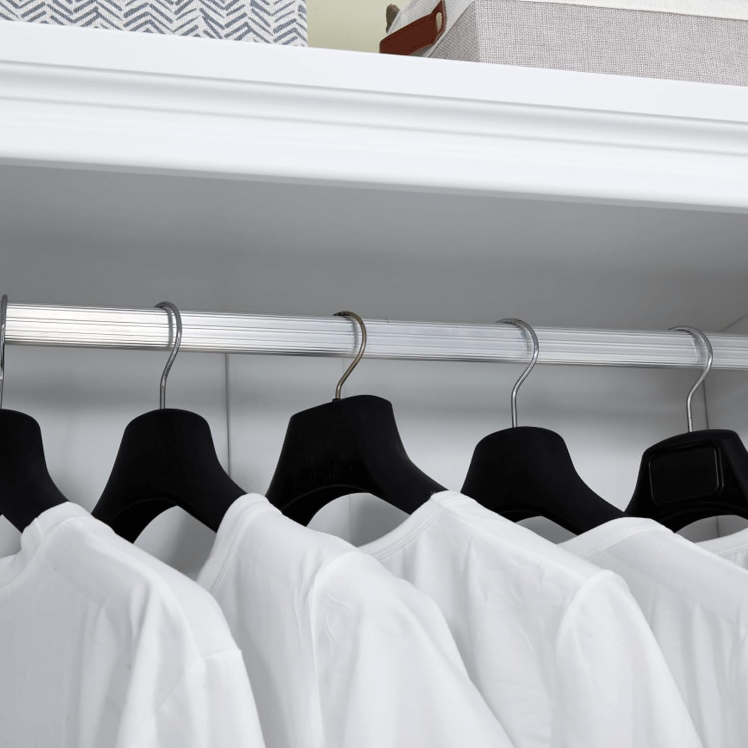 4 Doors Classic White Large Freestanding Wardrobe Armoire Wooden Closet Cabinet with Hanging Rod & Shelves Bedroom Clothes Storage Bathroom Wood Organizer(20.5" D x 63" W x 71.0" H)