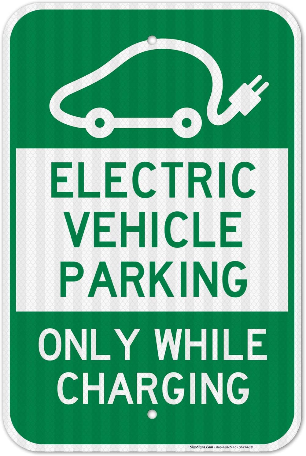 Permit Parking Only Red Sign, Board, 12x18 Reflective Aluminum EGP
