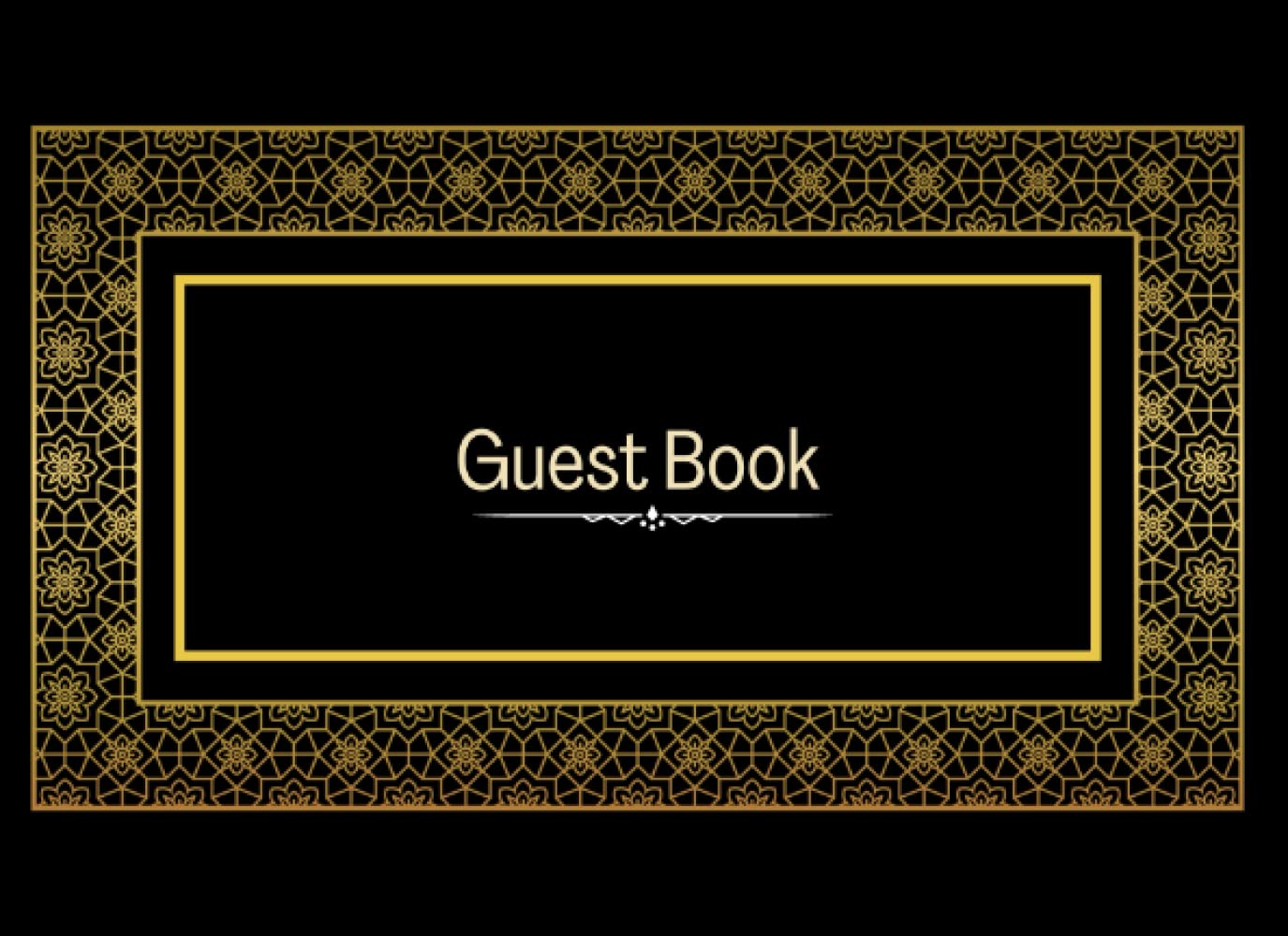 Guest Book with Lines for Writing: Classic GuestBook for Visitors to Sign In for Wedding Reception, Graduation and Retirement