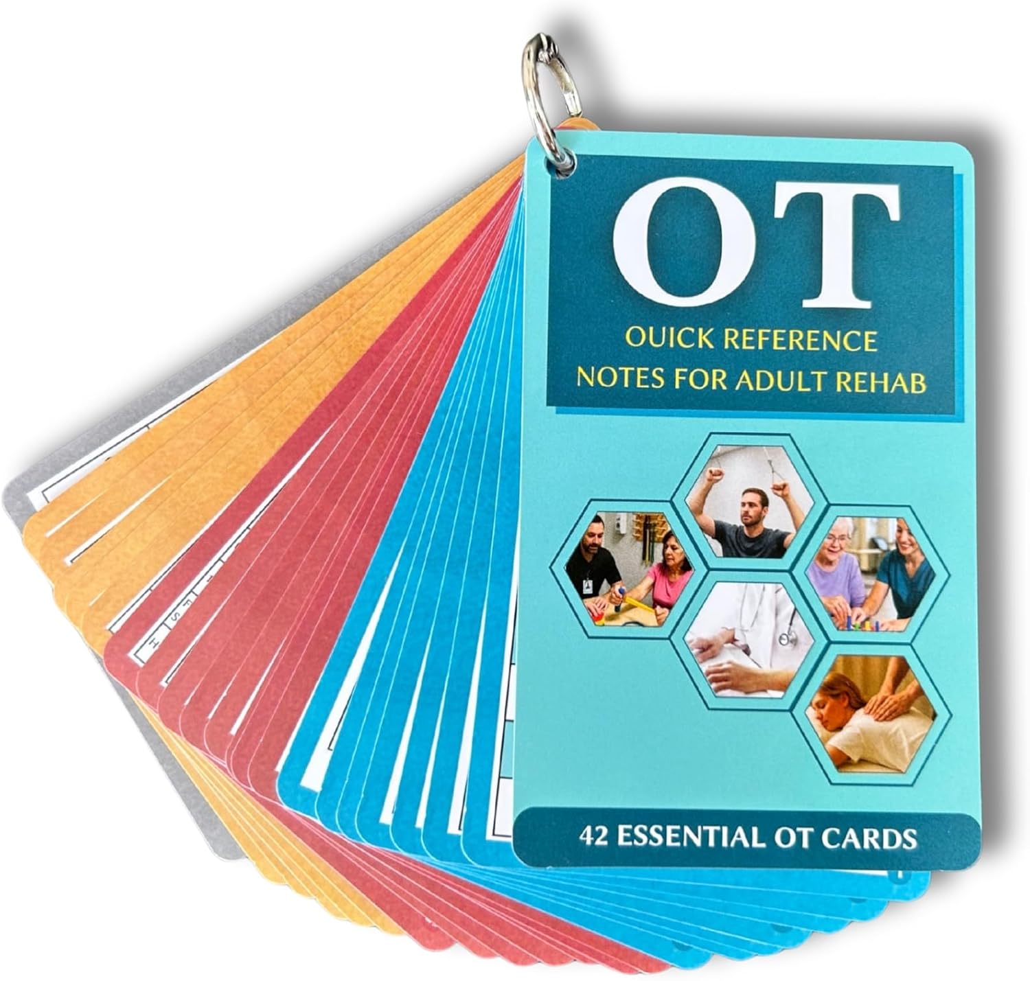 Occupational Therapy Quick Reference - 42 Essential OT Cards for Adults - an Ideal Gift & Tool for Occupational Therapists, OTAs, and Students - Therapist Must Haves