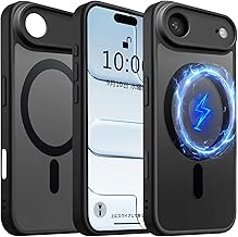 iPhone Air Case, MagSafe MIL Standard Certified, Shock-Absorbing, PC + TPU, Dual Layer Construction, Lens Protection, Clear, Thin, Yellowing Control, MagSafe Wireless Charging, 17 Air