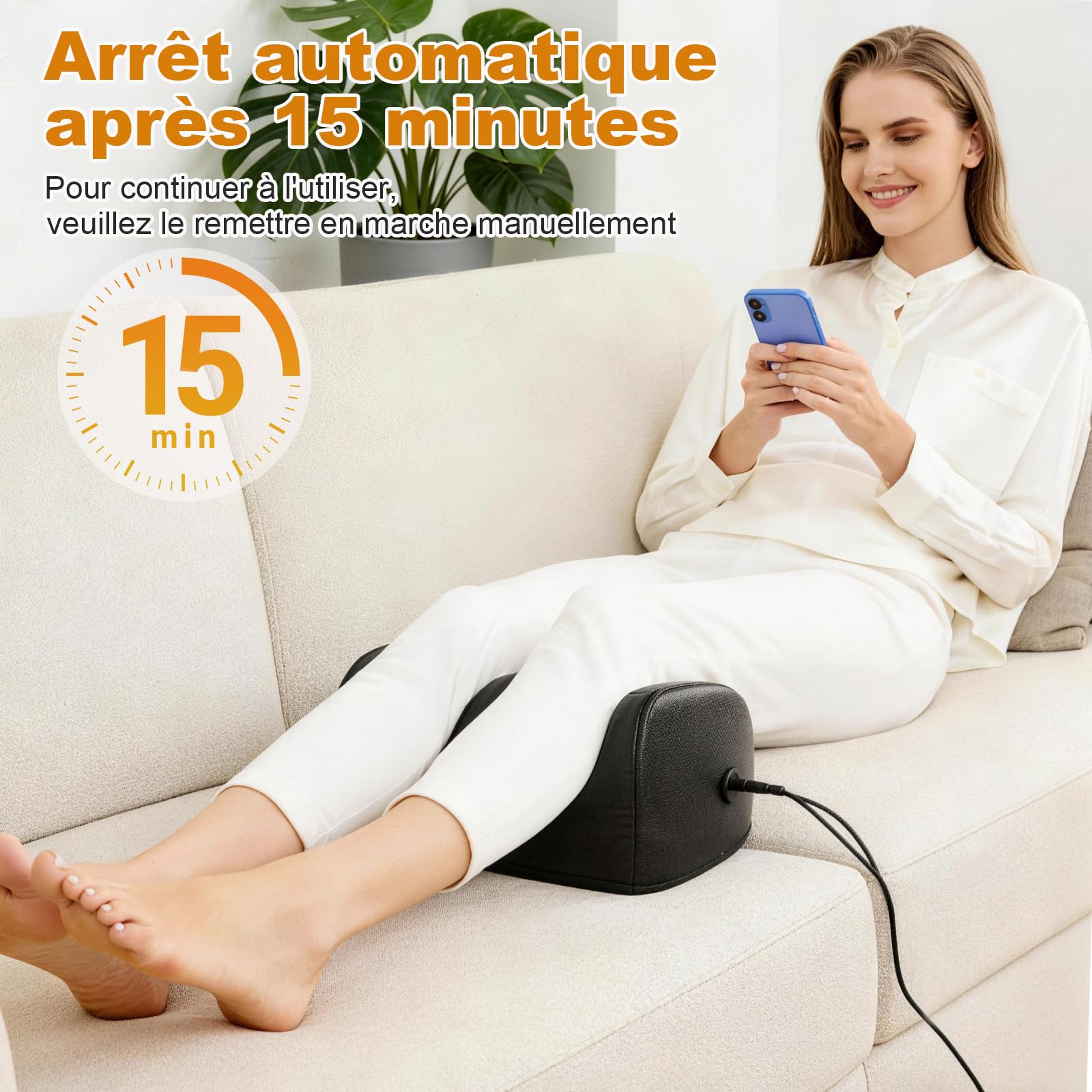 LINGTENG Appareil De Massage Chauffant Pour Les Pieds Et Les Mollets | Rouleaux De Massage, Massage Par Acupression, Pour DéTendre Les Muscles Des Mollets Et De La Plante Des Pieds, Cadeau De FêTe