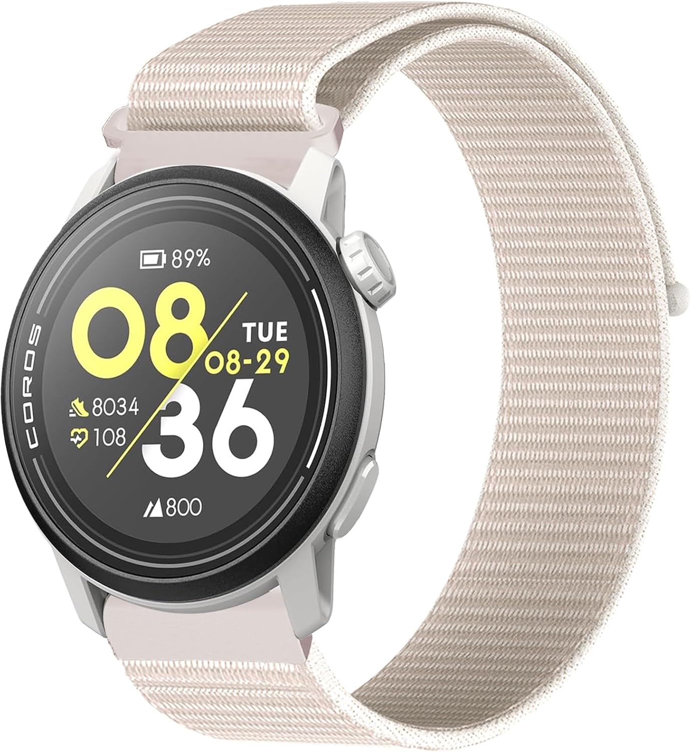 OUTPUTBT Nylon Horlogebandje 20mm voor Coros Pace 2/Apex 2/Apex 42mm Sport bandje voor Heren Dame