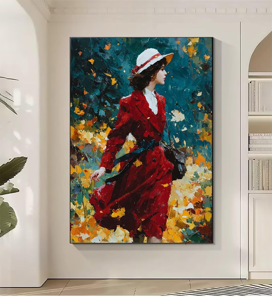 Malowanie według numerów dla dorosłych abstrakcyjne, DIY malowanie według numerów zestaw, kobieta Paint by Numbers Adult Pędzle i akcesoria do malowania akrylowego, do dekoracji domu kobiety prezent