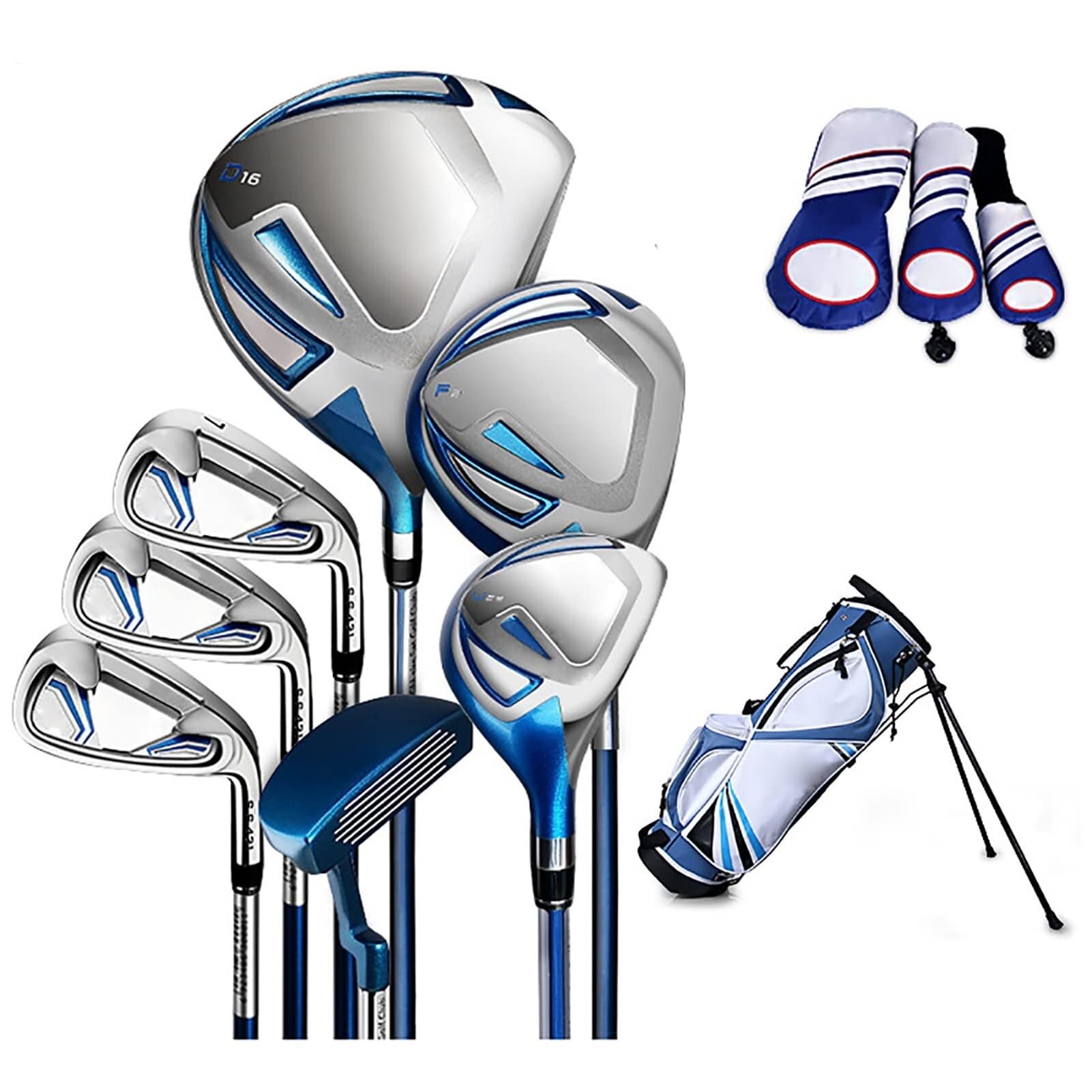 Junior Komplettes Golfschlägerset, Kinder-Golfset, Übungsstange für Anfänger mit Tasche, für Jungen und Mädchen mit Einer Körpergröße von 120–165 cm