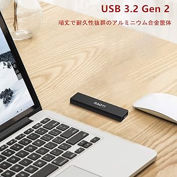 RAOYI ポータブルSSD 大容量1TB Type-C 最大1050MB/秒 Amazon | RAOYI 外付けSSD 1TB USB3.2 Gen2 ポータブルSSD 転送