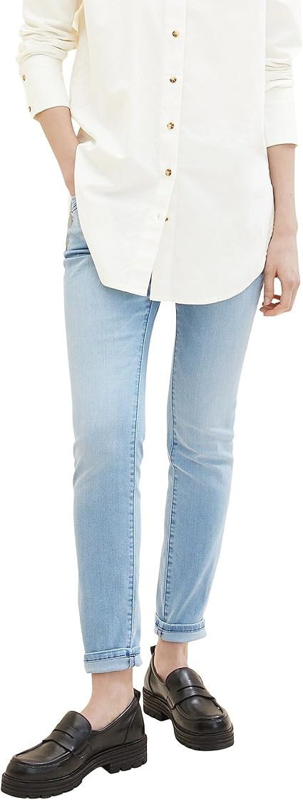 Jeans TOM TAILOR Donna – Tapered Relaxed Fit Con Vita Regolabile, Lunghezza 30L E 32L