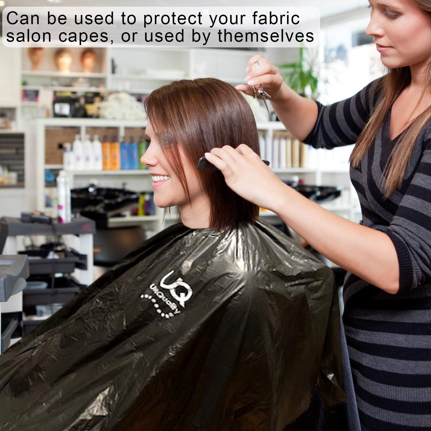 Buy 50 Disposable hair salon capes, Waterproof salon capes for clients