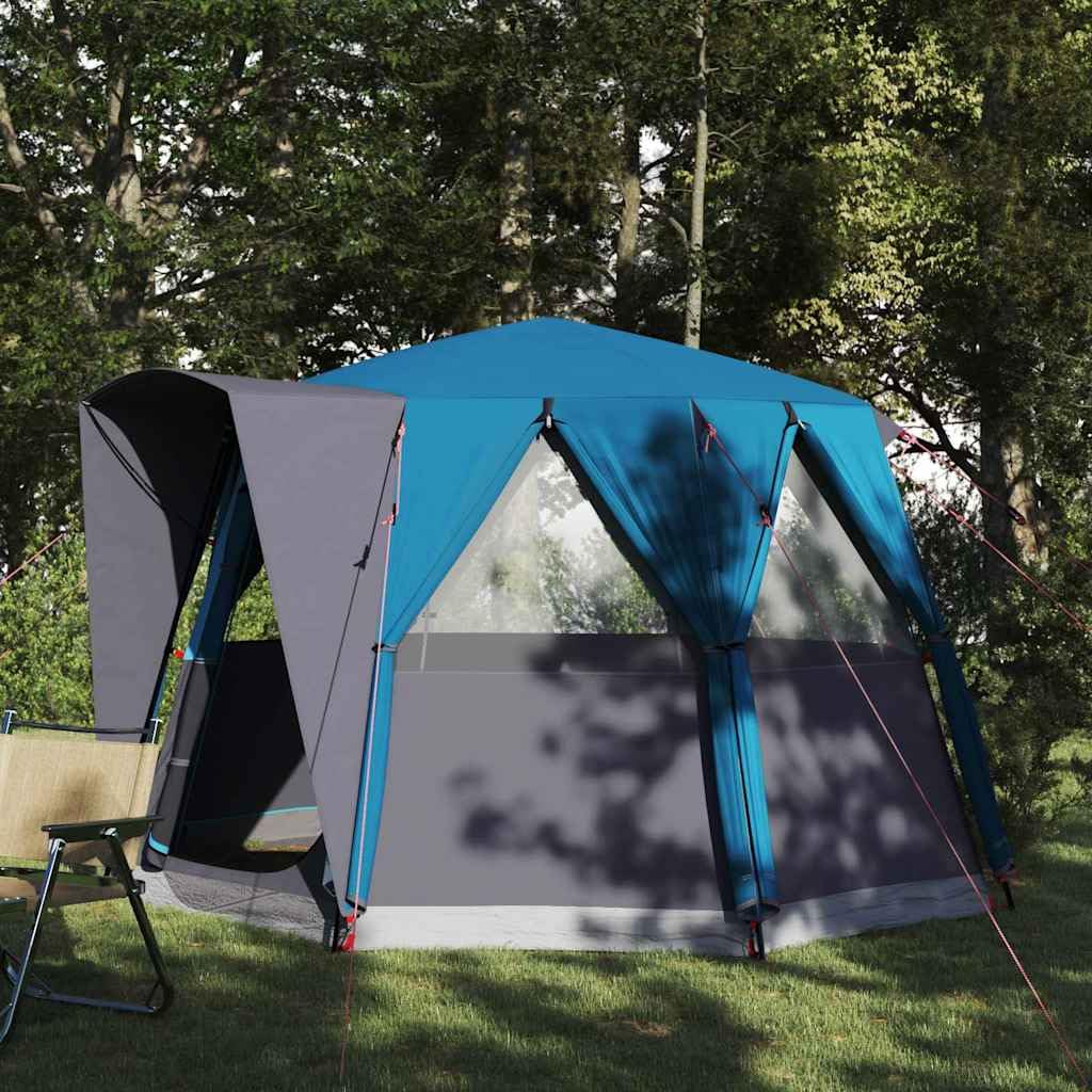 Cabin namiot 3-osobowy, kempingowy, outdoorowy, z dachem, zielony, biały, wodoszczelny, oddychający, z portem elektrycznym i hakiem świetlnym, idealny na rodzinny festiwal, trekking