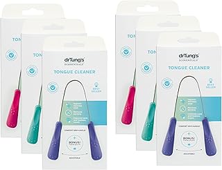 drTung's Stainless Steel Metal Tongue Scraper - Tongue Cleaner for Adult...