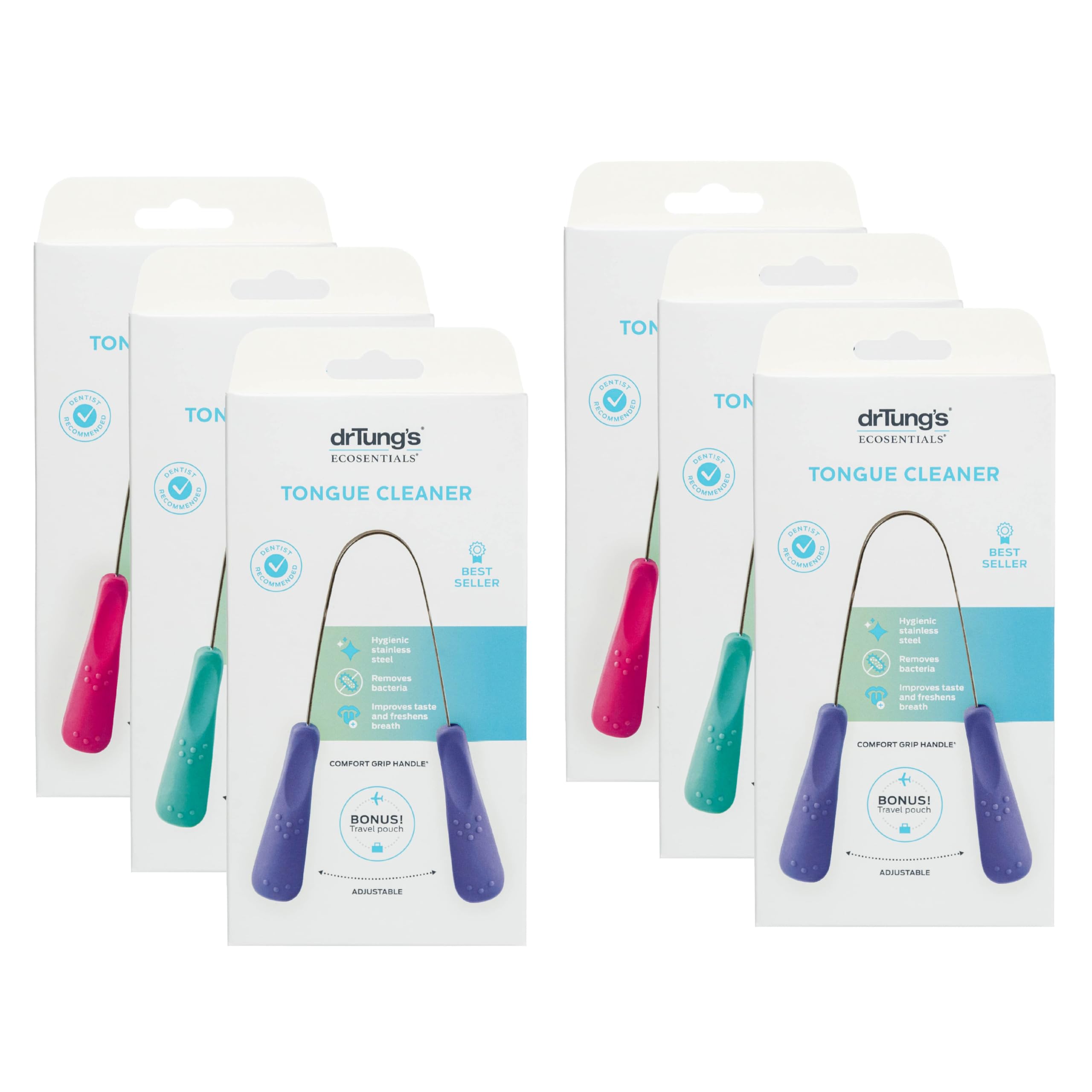 Dr. Tung's Stainless Steel Tongue Cleaner 1 ea (Pack of 6)