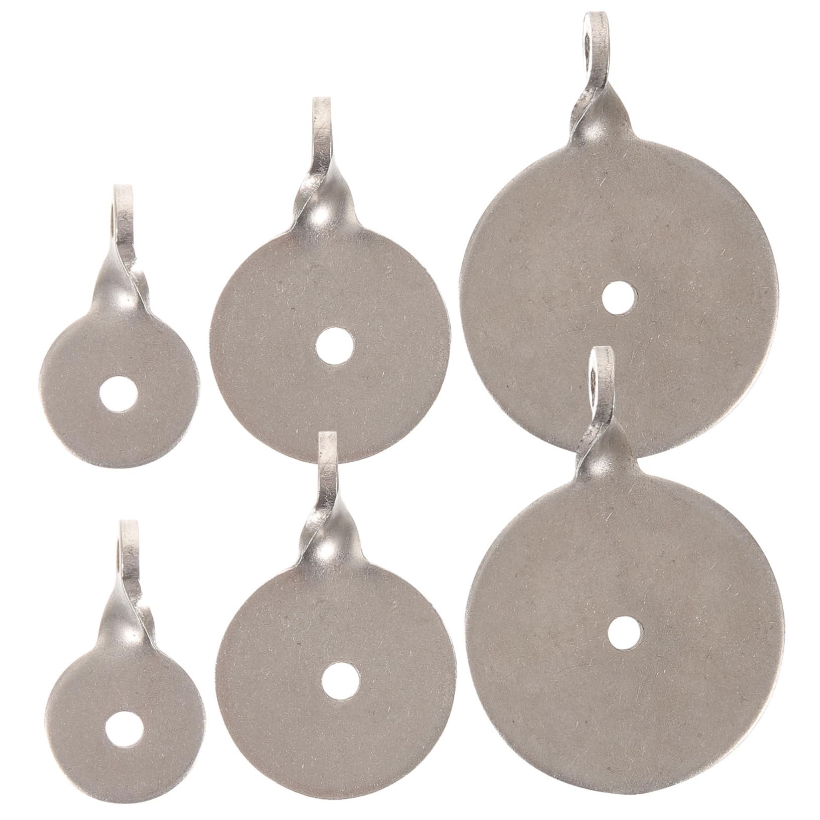 Happyyami 6 Piezas Placas De Acero Inoxidable para Tiro con Y con Gancho Colgante Objetivos De Práctica Compactos para Entrenamiento Interior Y Exterior
