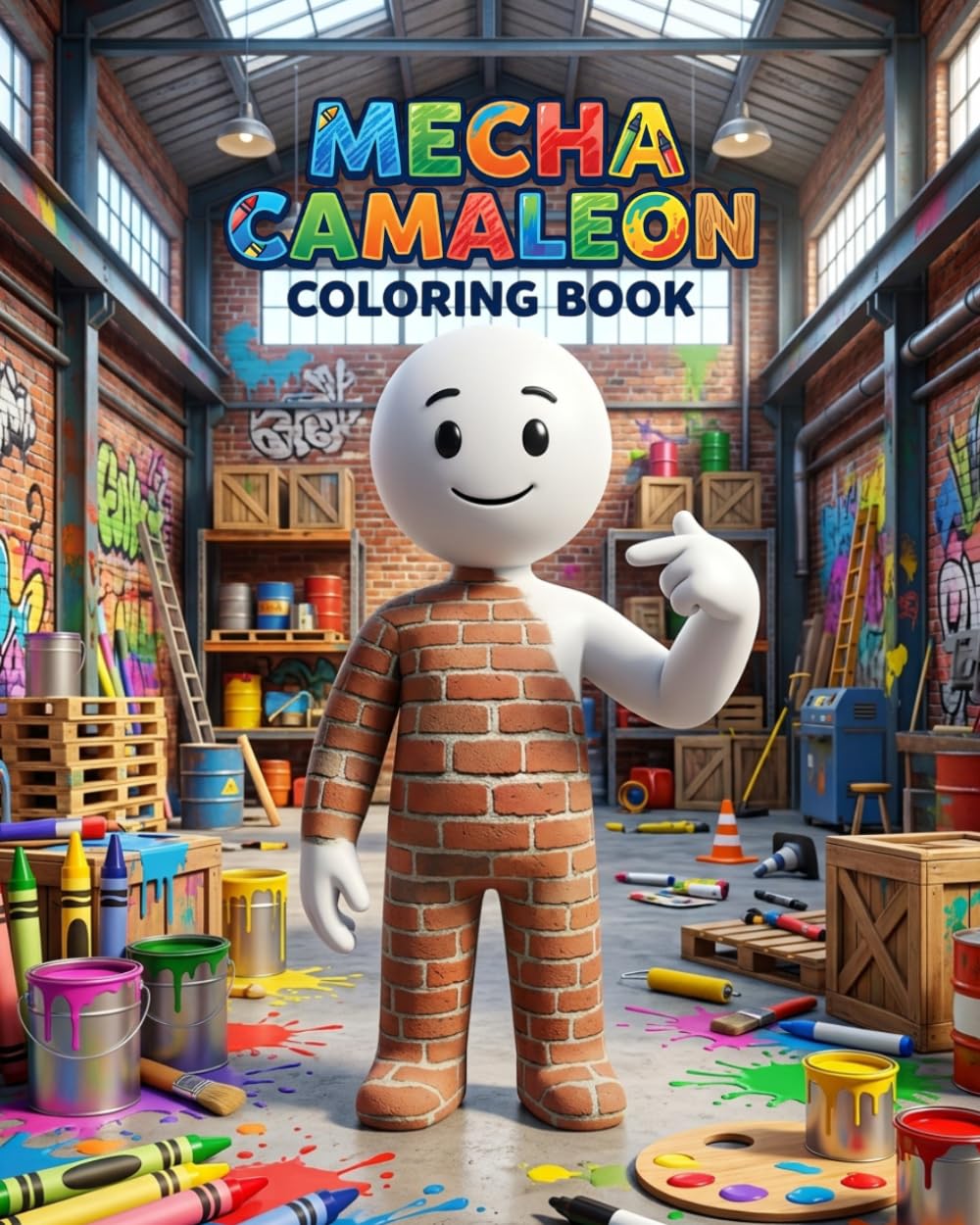 mecha camaleon coloring book