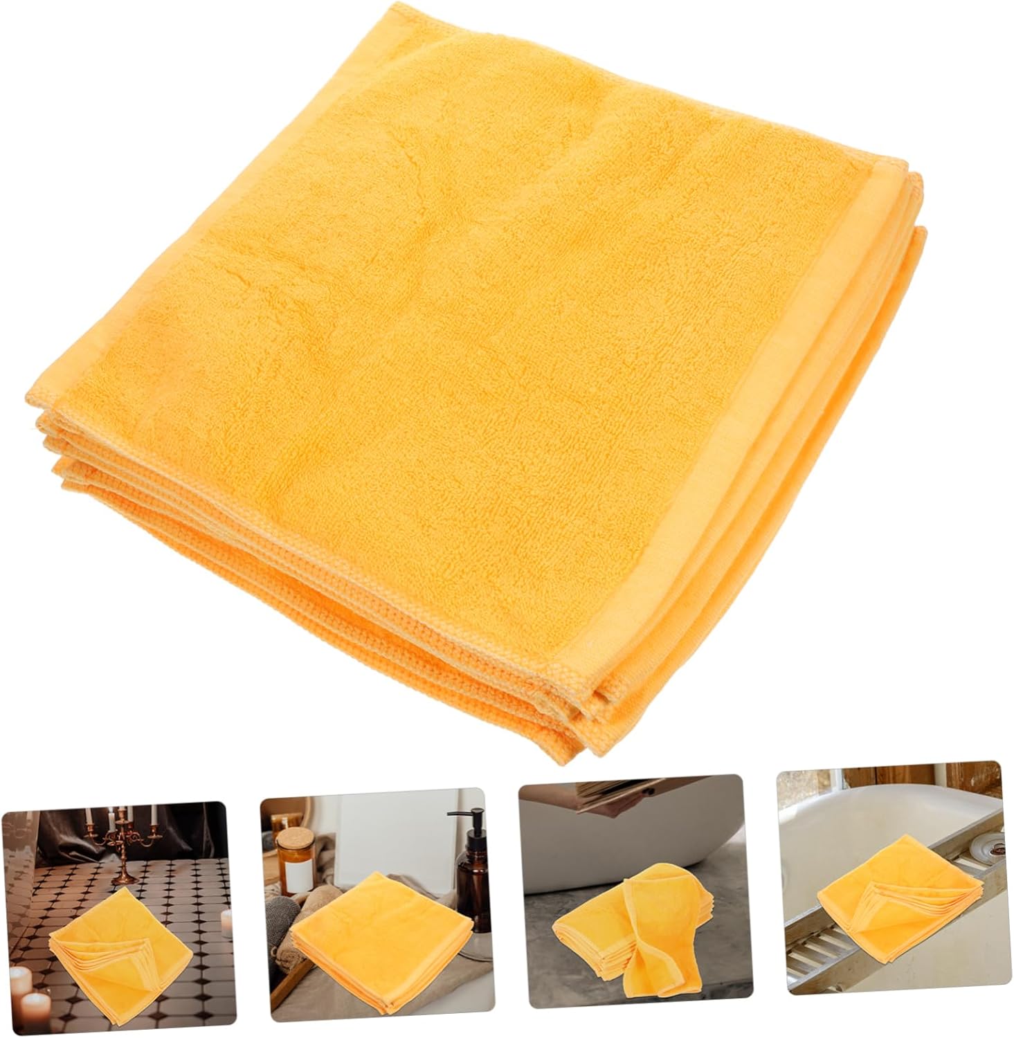 STOBAZA 12pcs Soft Cotton Face Towels Highly Absorbent and Quick Drying Washcloths for Home Use for Hand Washing and Sweat Absorption