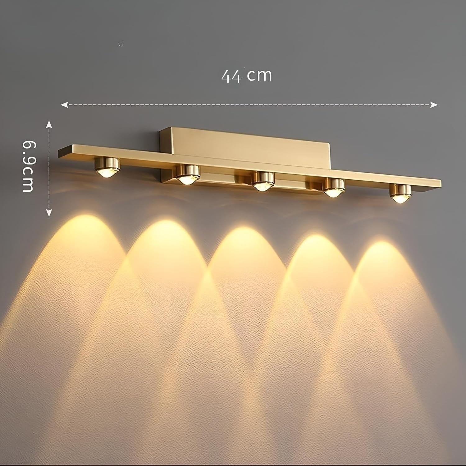 FILLISKA LED Gold Mirror Light - Luxurious Vanity Lighting -3