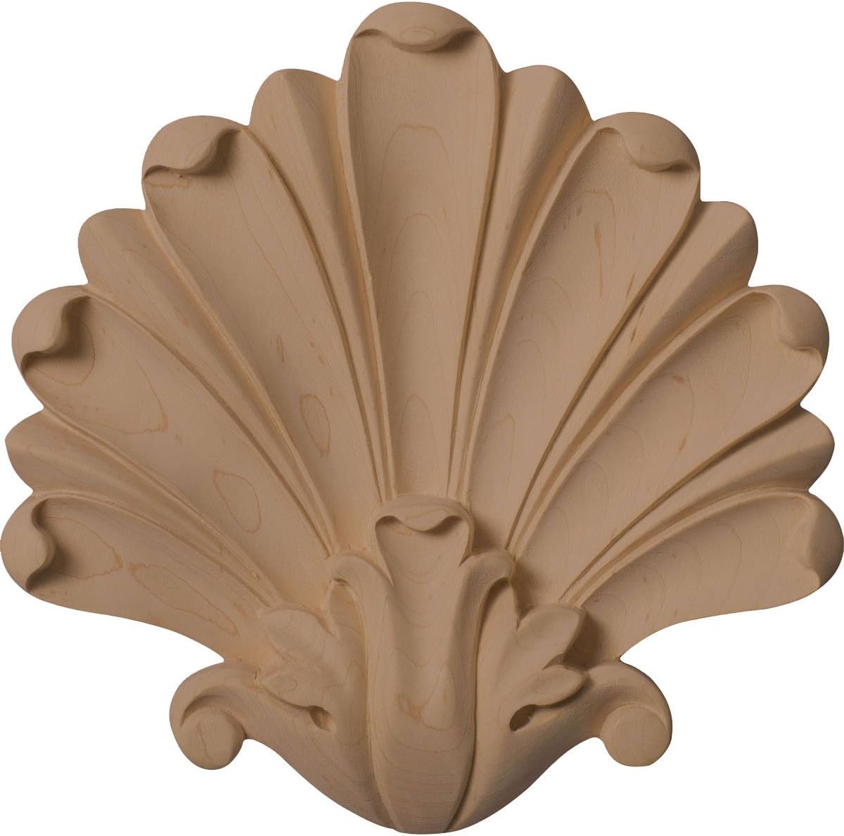 Ekena Millwork ONL04X04X01FOAL Small Foster Center Wood Onlays, 4 1/2"W x 4 1/2"H x 1/2"D, Alder