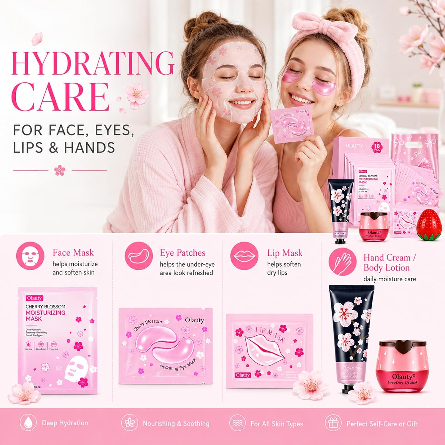 18 Pack Skincare Gifts Set for Kids & Girls,Skin Care Gifts for Teen Girls